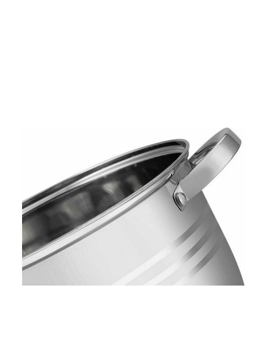 Edenberg Pots Set of Stainless Steel with No Coating Silver 12pcs