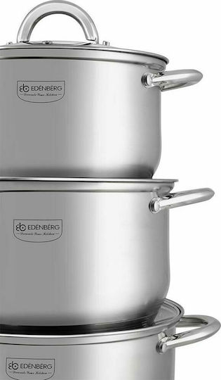 Edenberg Set de oale din oțel inoxidabil Argint EB-4000 12buc