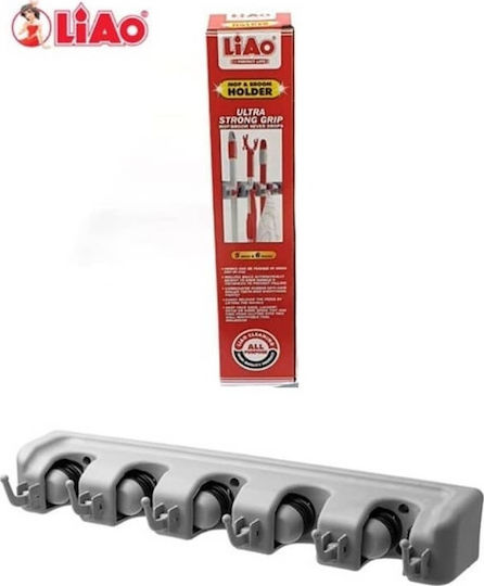 Liao Mop & Broom Holder 83003LGH66CL 1pcs