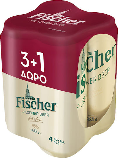 Fischer Κουτί 4τμχ Pilsner Κουτί 4x500ml