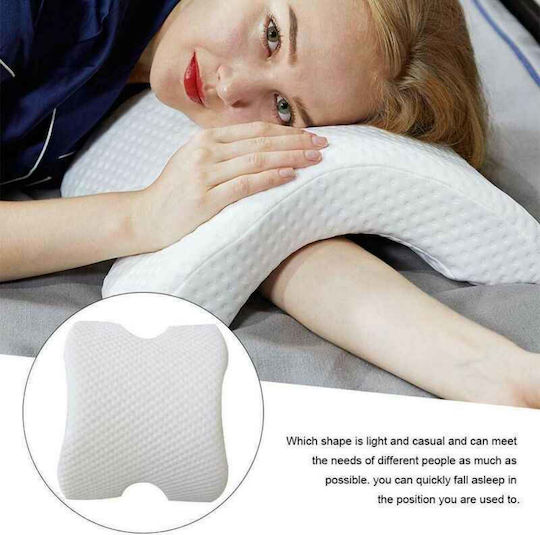 Factory Ортопедична възглавница Шия с Memory Foam 33x31x12см в Бял цвят t021942