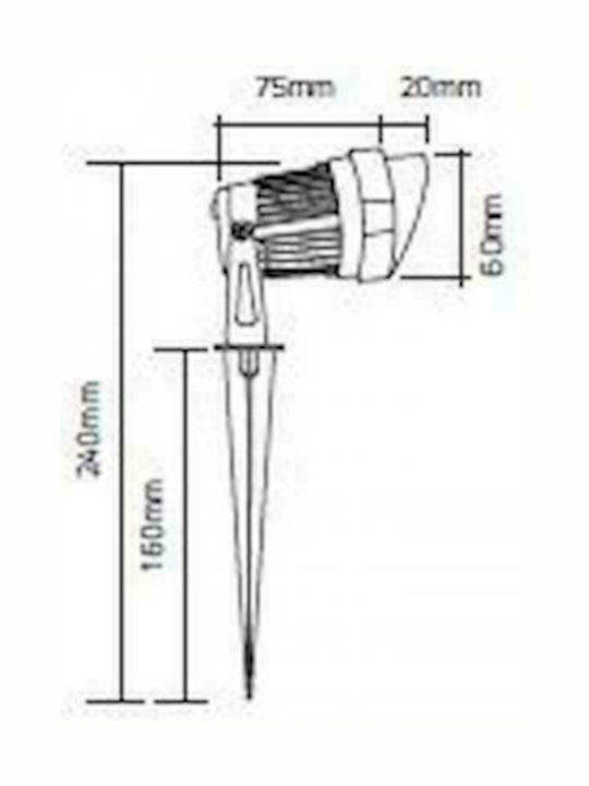 Geyer Στεγανό Φωτιστικό Led Καρφωτό 5W 4000K 300lm SPK60C
