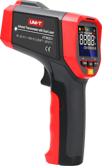 Uni-T Infrared Thermometer -32°C to 1100°C with Distance Ratio 20:1 UT302C+
