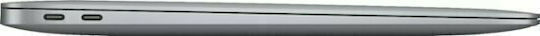 Apple MacBook Air 13.3" (2020) IPS QHD+ (M1/8GB/256GB SSD) Космическо сиво (UK Клавиатура)