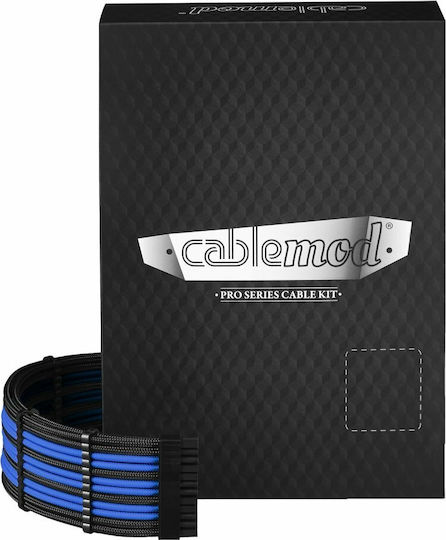 Cablemod 8-Pin EPS / 8-Pin PCIe / 6-Pin PCIe / 4-Pin Molex / 24-Pin ATX - 8-Pin EPS / 2x 8-Pin PCIe / 8-Pin PCIe / 6-Pin PCIe / 4-Pin Molex / 24-Pin ATX Cable 0.7m Μαύρο CM-PRTS-FKIT-NKKB-R