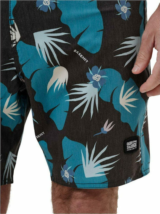 Men's Swimwear Shorts Blue / Turquoise Floral