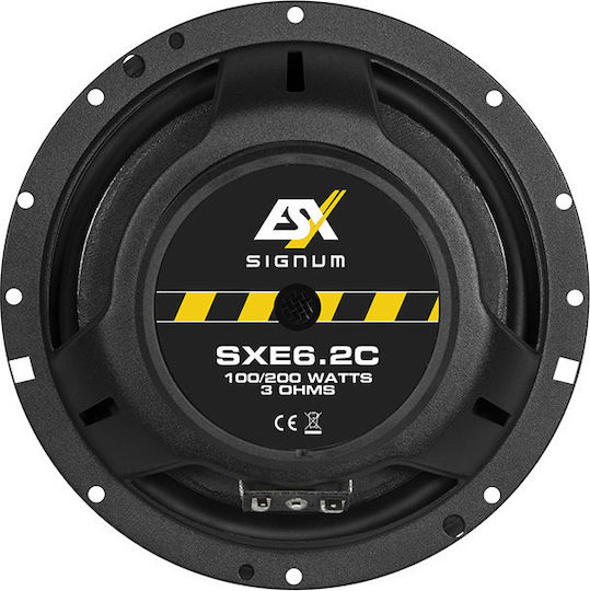 Esx SXE 6.2 C Σετ Ηχεία Αυτοκινήτου Διαιρούμενα 6.5" με 100W RMS (2 Δρόμων)