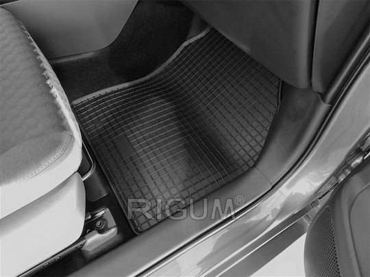 Rigum Set of Front and Rear Mats 4pcs for Toyota Yaris 2020+ Black