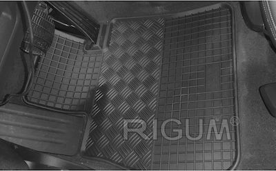 Rigum Set of Front and Rear Mats 4pcs from Rubber for BMW Series 1 Black