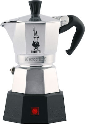 Bialetti Moka Elettrika 2 0007290 Elektrisch Espresso-Kanne 2 Cups 170W Silber