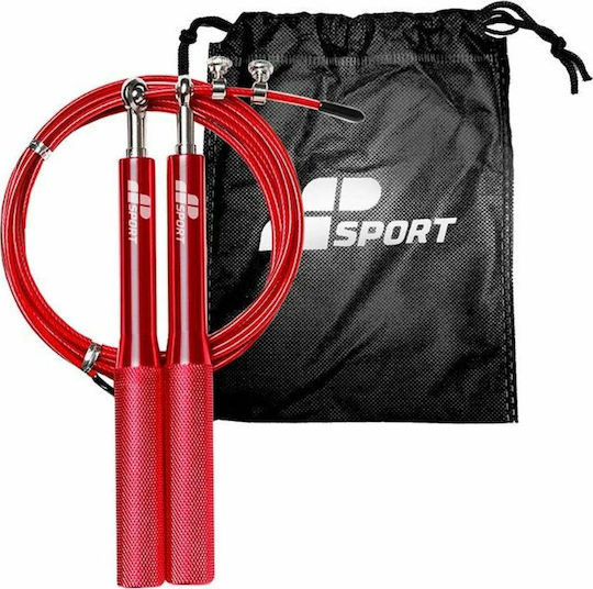 Muscle Power Jumping Rope Speed Meter 3m Red with Adjustable Length