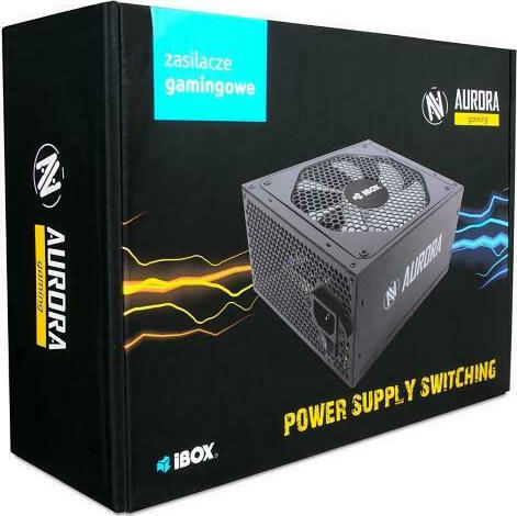 iBox Aurora 700W Negru Sursă de Alimentare Calculator Complet cu fir