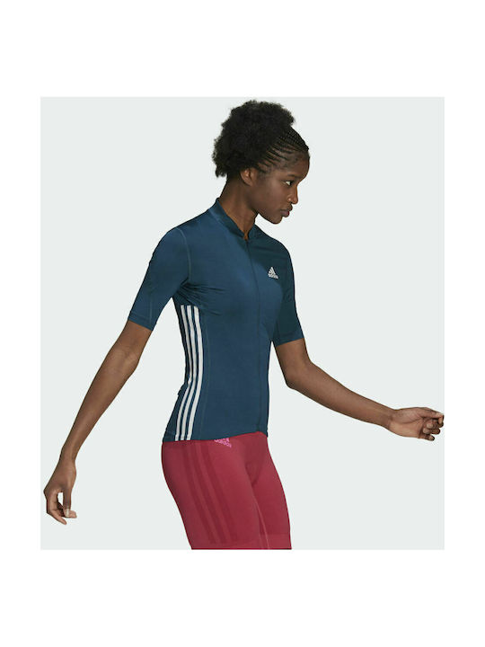 adidas The Short Sleeve Cycling Jersey Short Sleeves Cycling Jersey Turquoise