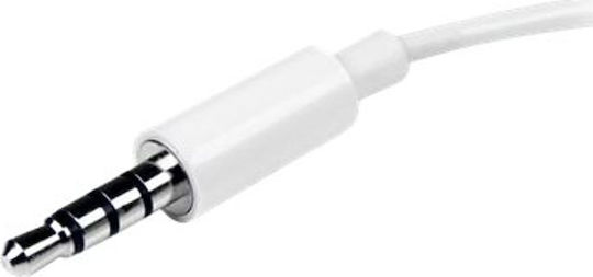 StarTech Конвертор 3.5mm мъжки към 3.5mm 2x женски Бял 1бр MUYHSMFFADW