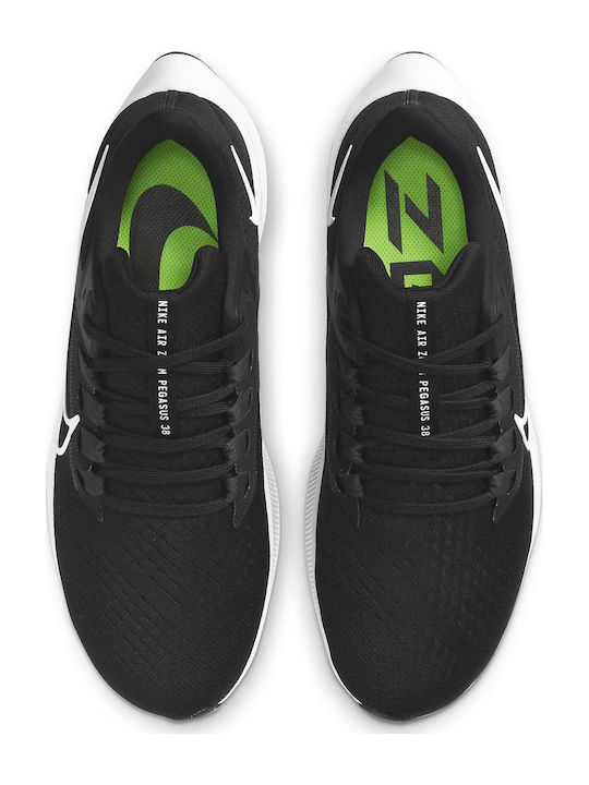 Air Zoom Pegasus 38 Sport Shoes Running Black / White / Anthracite / Volt