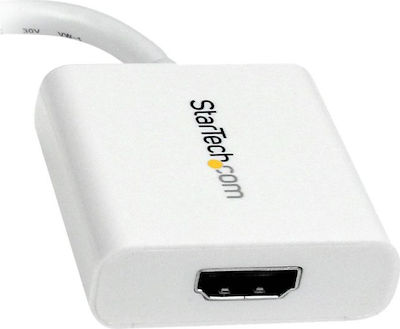 StarTech Convertor mini DisplayPort masculin în HDMI feminin Alb (MDP2HDW)