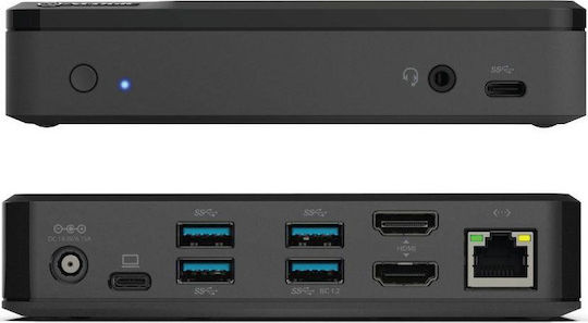 Alogic USB-A Docking Station με 4K PD Ethernet Μαύρο (DUTHDPR)