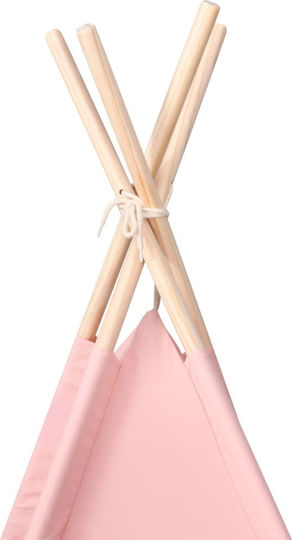 vidaXL Teepee Zelt Peach Skin mit Rosa Sack