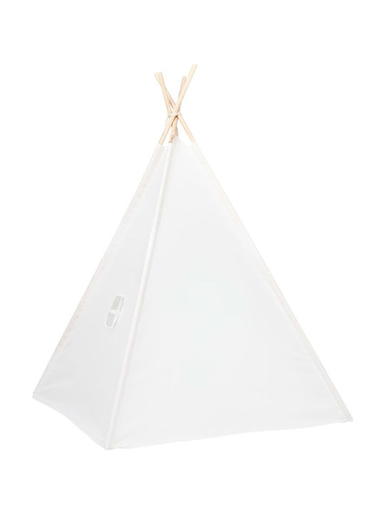 vidaXL Παιδική Σκηνή Ινδιάνικη Teepee Peach Skin Λευκή