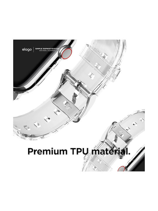 Elago Fluoro Rubber Premium Λουράκι Διάφανο (Apple Watch 38/40/41/42mm)