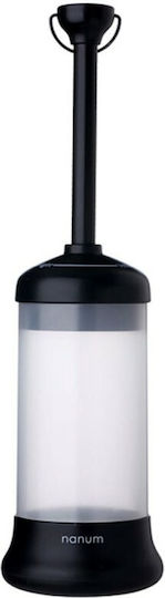 Herzberg Led Lantern Rechargeable for Camping Black with Magnetic Base 5W