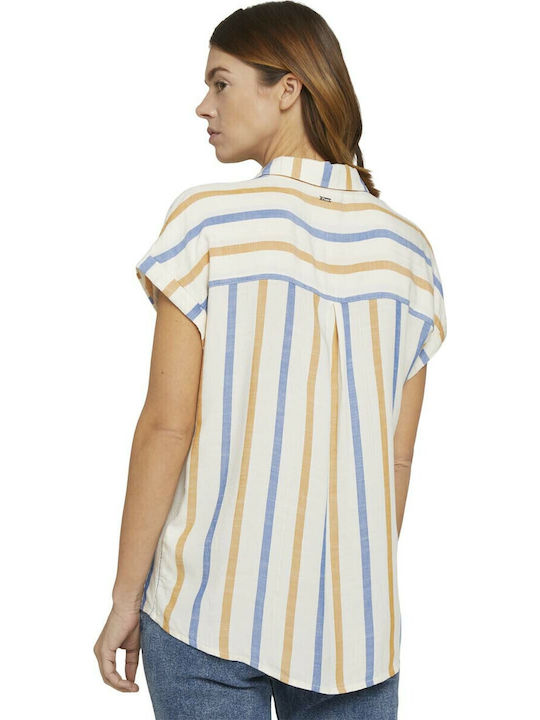 Women's Striped Short Sleeve Shirt