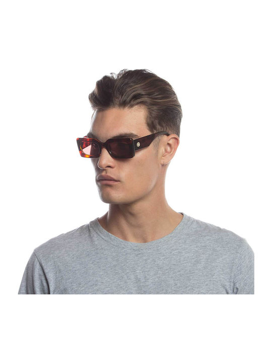 Le Specs Oh Damn! Unisex Sunglasses with Brown Plastic Frame LSP2102358