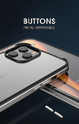 Bodycell Aluminium Umschlag Rückseite Metallisch / Kunststoff Silber (iPhone 12 mini) 04-00009