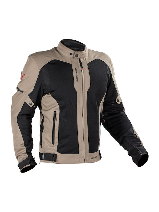 Nordcode Jackal Air Summer Men's Motorcycle Jacket Waterproof Sand/Black