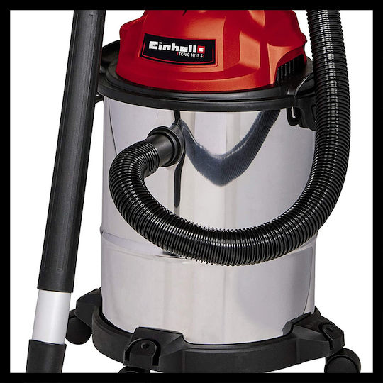 Einhell Tcvc 1815 S Vacuum Wet / Dry 1250W with Stainless Bin 15lt