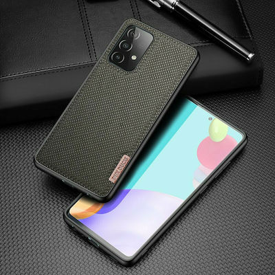 Dux Ducis Fino Silicone / Fabric Back Cover Green (Galaxy A72)