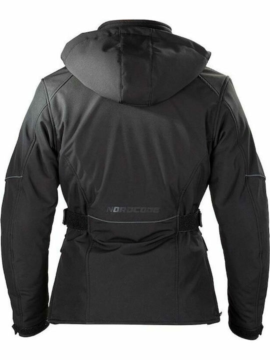 Nordcode Zeta lady Winter Damen Motorradjacke Softshell Wasserdicht Schwarz NOR000JAC186