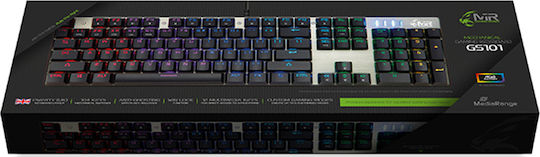 MediaRange MediaRange GS101 Gaming Mechanisches Tastatur mit Benutzerdefinierten Schaltern und RGB-Beleuchtung (Englisch UK)
