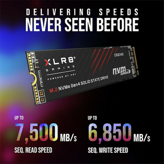 PNY CS3140 SSD 2TB τύπου M.2 με σύνδεση PCI Express 4.0 (PS5 Compatible) M280CS3140-2TB-RB
