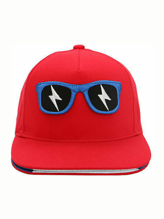 Flapjackkids Kids' Hat Jockey Fabric Sunscreen Red