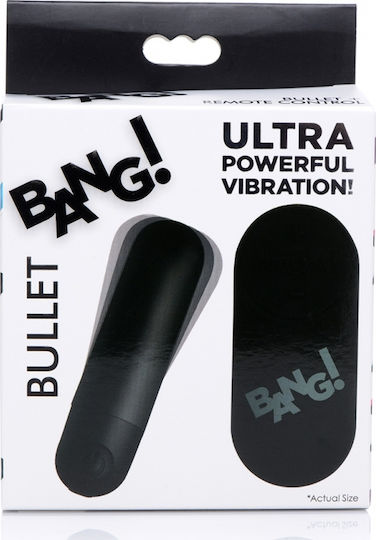XR Bang Vibrating Bullet Mini Δονητής Bullet με Απομακρυσμένο Έλεγχο 7.8cm Μαύρος