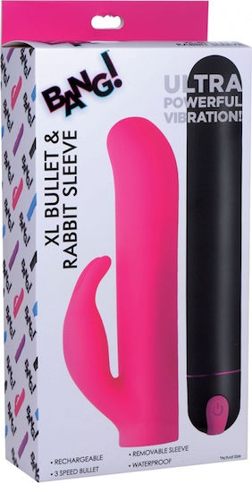 XR Bang XL Bullet & Rabbit Sleeve Δονητής Rabbit 23.6cm Ροζ