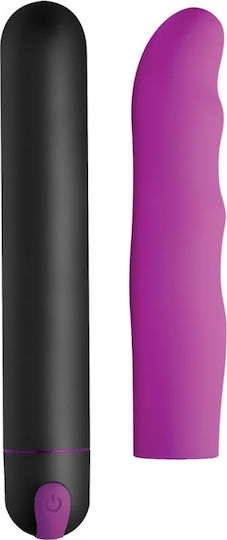 XR Bang XL Bullet & Wavy Sleeve Klassisch Vibrator 24cm Lila