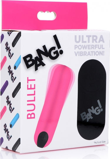 XR Bang Vibrating Bullet Mini Δονητής Bullet με Απομακρυσμένο Έλεγχο 7.8cm Ροζ