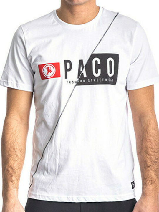 Paco & Co Men's Short Sleeve T-shirt White