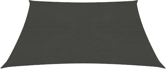 vidaXL Square Shade Sail Gray With Hoop 3x3m 160gr/m²