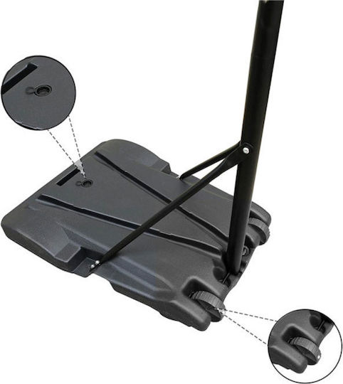 Timeless Tools Μπασκέτα με Βάση και Ρυθμιζόμενο Ύψος 179-209εκ.