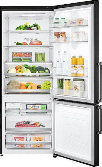 LG Ψυγειοκαταψύκτης 462lt Total NoFrost Υ185xΠ70.5xΒ74εκ. Μαύρος GBB569MCAMB