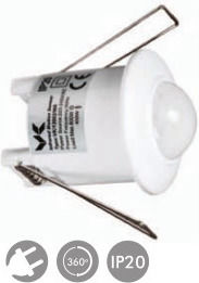 VK Lighting Αισθητήρας Κίνησης Εμβέλειας 6m