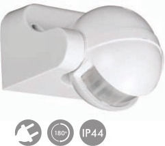 VK Lighting Ενσύρματος Αισθητήρας Κίνησης Εμβέλειας 12m