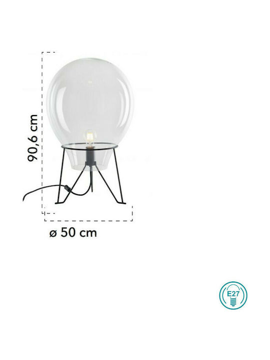 Fan Europe Azuma-L52 Decorative Lamp with Socket for Bulb E27 Black