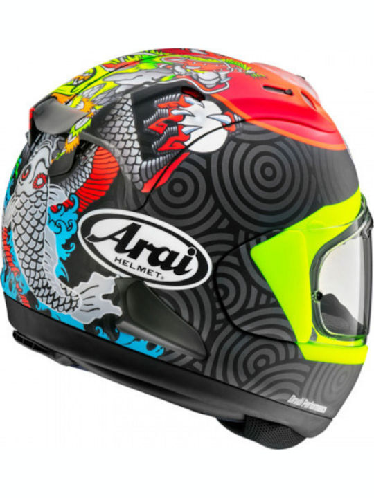 Arai RX-7V Replica Tatsuki Мотоциклетна Каска Цяло лице ECE 22.05 ARAIRX7VTATSS