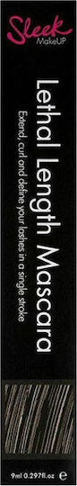Sleek MakeUP Mascara Lethal Length Negru Negrul Cel Mai Intens Mascara Neagră 9ml