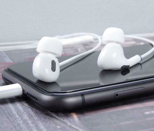 Usams EP-24 In-Ear Freihändig Kopfhörer mit Stecker Blitzschlag Weiß