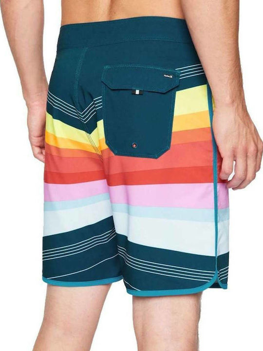 Hurley Phantom Point Мъжки бански борд шорти Многоцветен на райета